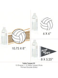 BumpSetSpike Volleyball Baby Shower or Birthday Table Centerpiece Sticks 15PCS
