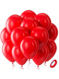 100 Pc 12 Inch Red Latex Balloons for Helium Birthday Wedding and Party Decor