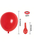 50 Pc 12 Inch Red Latex Balloons for Helium Birthday Wedding and Party Decor