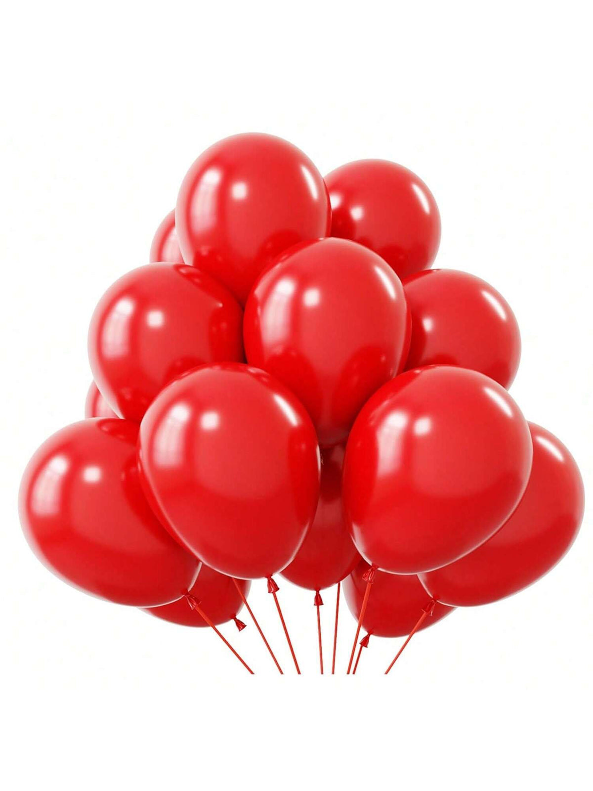 50 Pc 12 Inch Red Latex Balloons for Helium Birthday Wedding and Party Decor