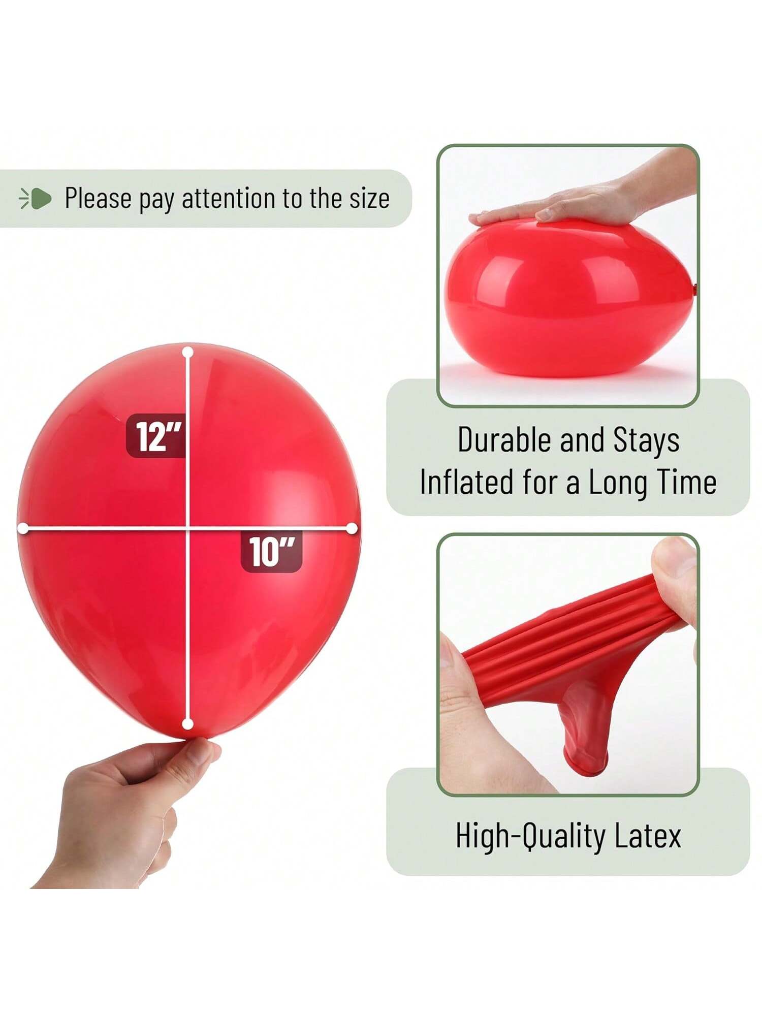 54 Pc 12 Inch Red and Confetti Balloons for Birthday Party Decorations