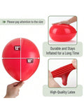 54 Pc 12 Inch Red and Confetti Balloons for Birthday Party Decorations