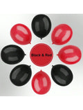 67 Pc Red and Black 12 Inch Latex Balloons for Birthday Graduation and Party Decor
