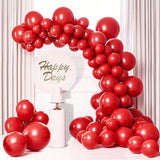 145PCS Matte Red Latex Balloon Arch Kit 18-5" Birthday Valentines Party Decor