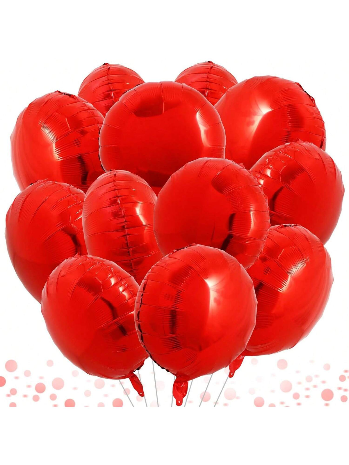 30PCS 18 Inch Large Red Foil Balloons for Birthday Wedding Baby Shower Decor