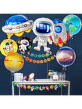 Large Astronaut Space Balloons 37in 8pcs Outer Space Party Decor