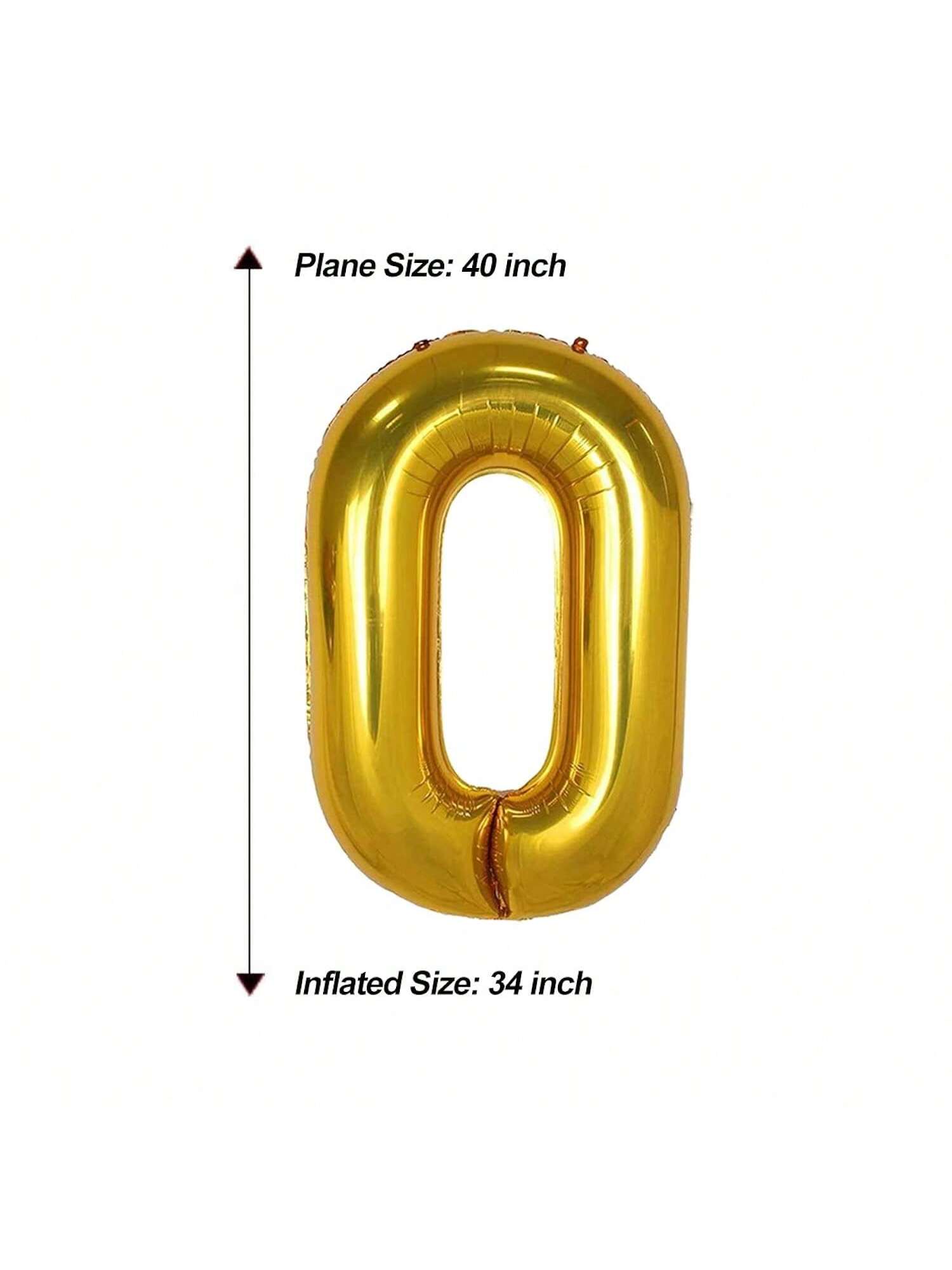 40 Inch Jumbo Gold Number 60 Foil Balloon Birthday Anniversary Party Decor