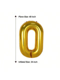 40 Inch Jumbo Gold Number 60 Foil Balloon Birthday Anniversary Party Decor