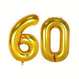 40 Inch Jumbo Gold Number 60 Foil Balloon Birthday Anniversary Party Decor