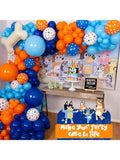All-in-1 Balloon Arch Kit Blue Orange Birthday Party Decorations