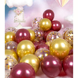 173PCS Winter Wonderland Balloon Garland Kit with Blue White Grey Snowflake Balloons