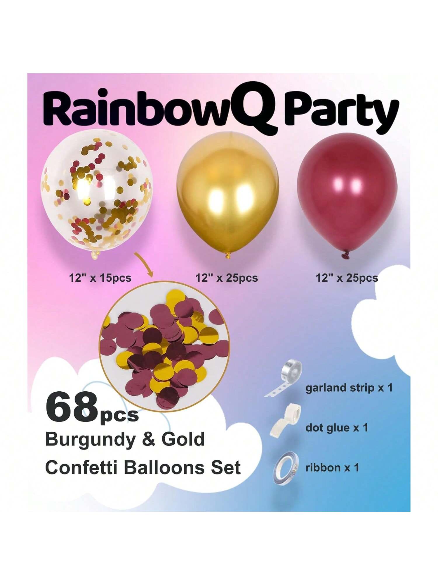 173PCS Winter Wonderland Balloon Garland Kit with Blue White Grey Snowflake Balloons