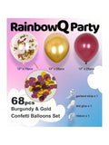 173PCS Winter Wonderland Balloon Garland Kit with Blue White Grey Snowflake Balloons