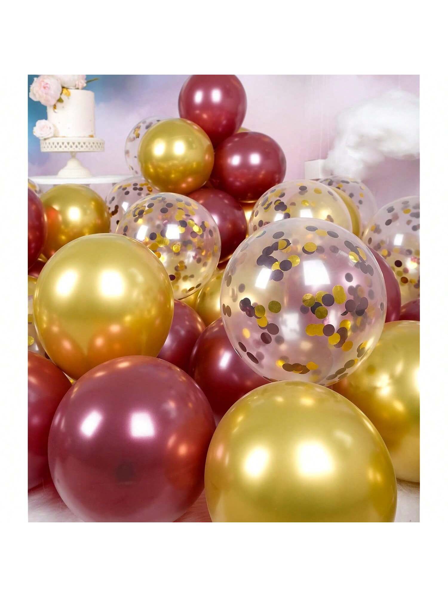 173PCS Winter Wonderland Balloon Garland Kit with Blue White Grey Snowflake Balloons