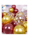 173PCS Winter Wonderland Balloon Garland Kit with Blue White Grey Snowflake Balloons