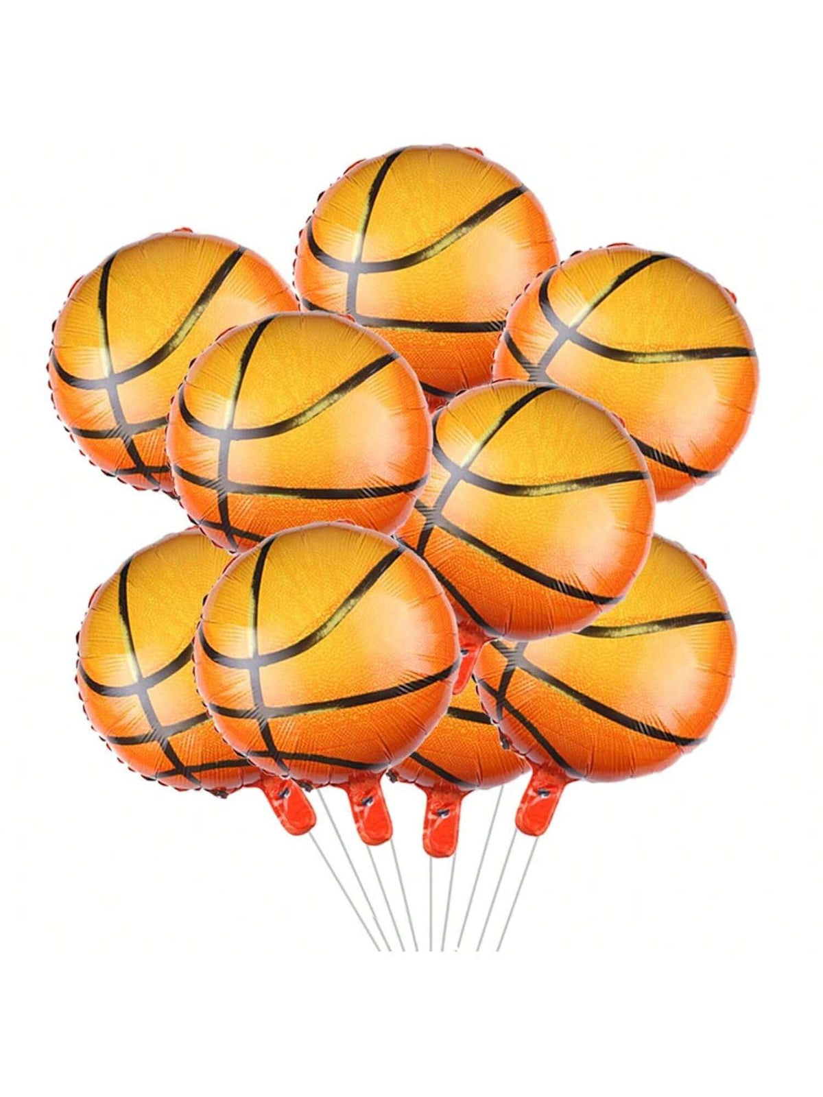 10PCS 18 Inch Basketball Foil Balloons Sports Birthday Party Decor