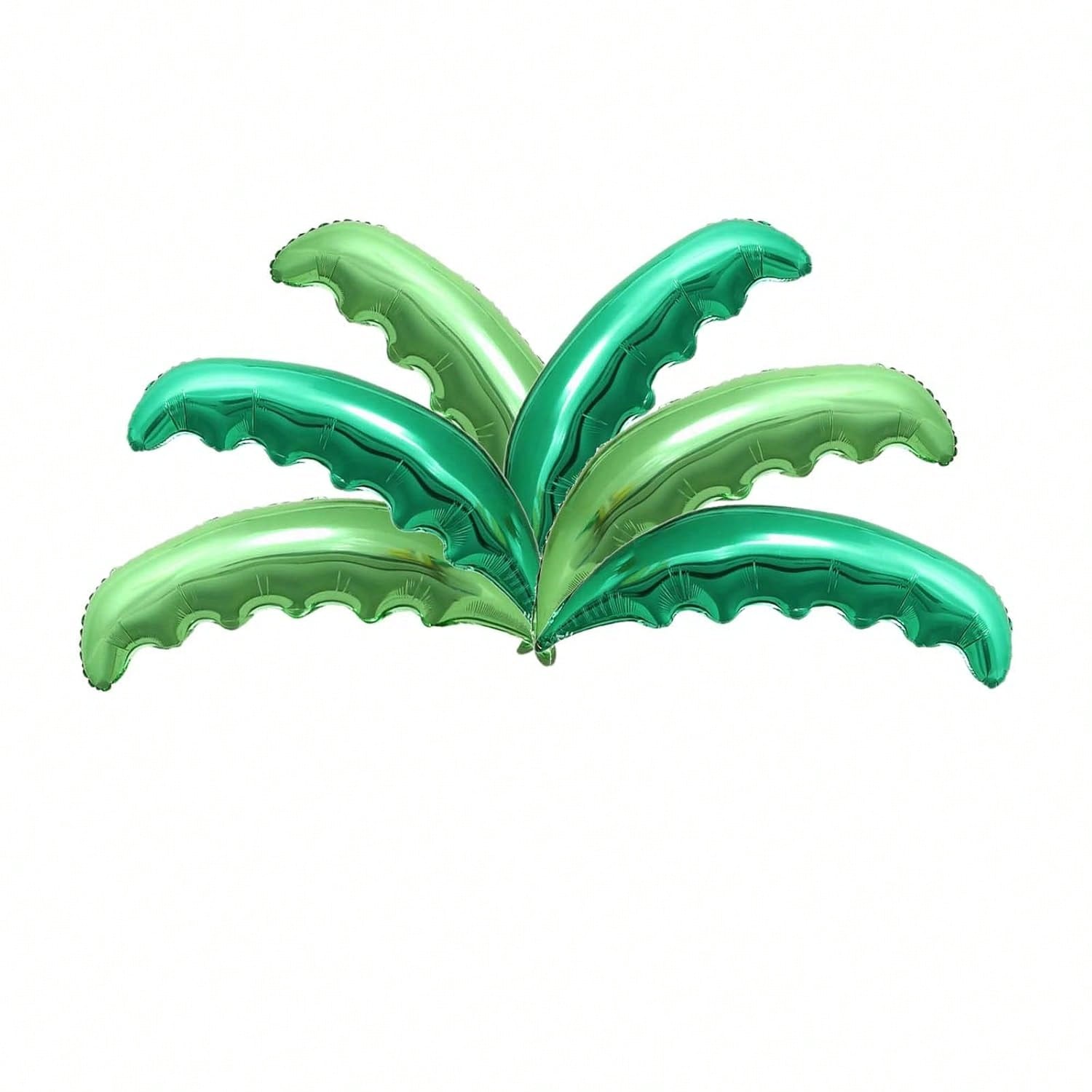6PCS Coconut Palm Leaf Foil Balloons Green Tropical Party Wedding Decor