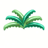 6PCS Coconut Palm Leaf Foil Balloons Green Tropical Party Wedding Decor