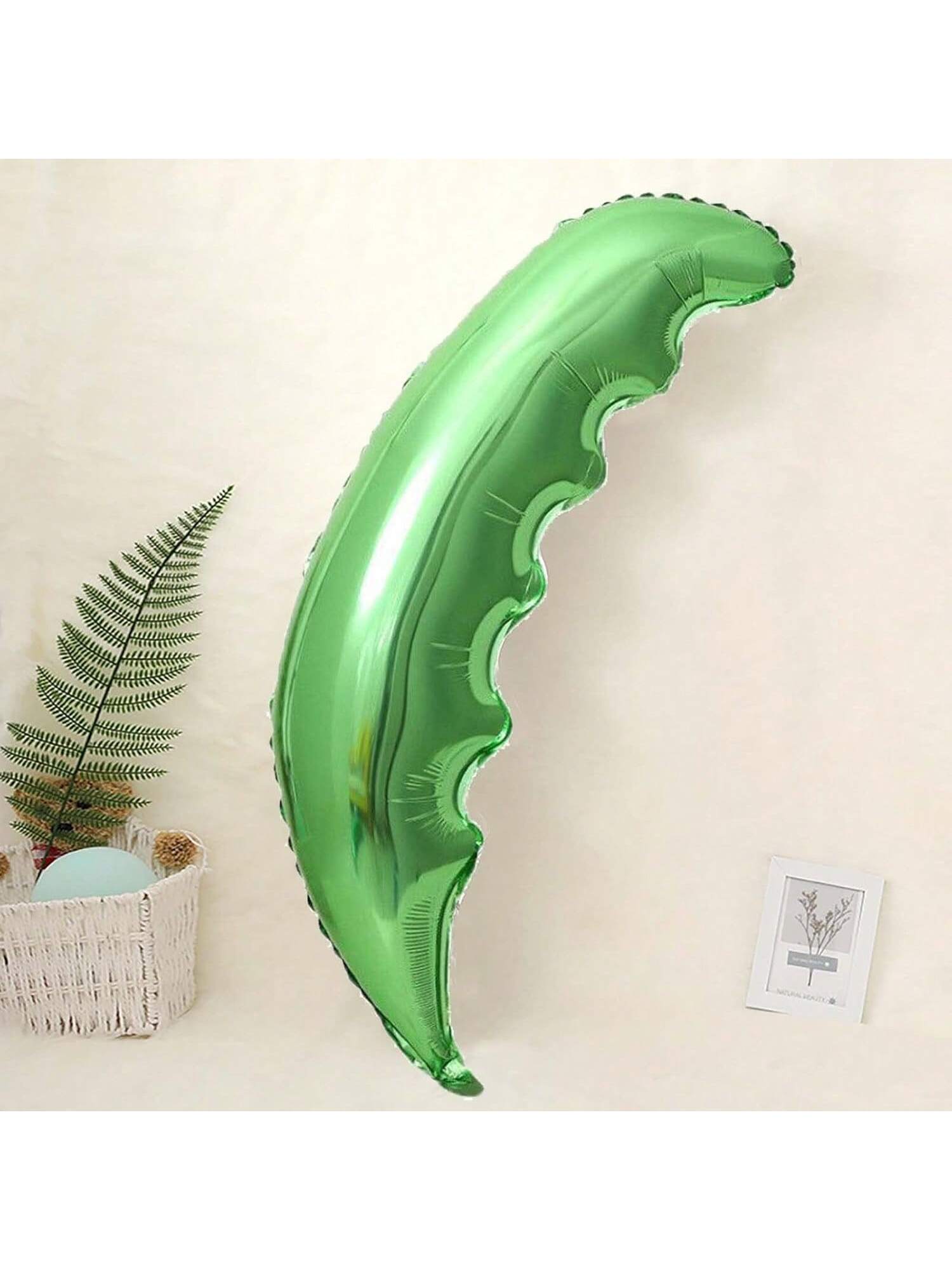 6PCS Coconut Palm Leaf Foil Balloons Green Tropical Party Wedding Decor