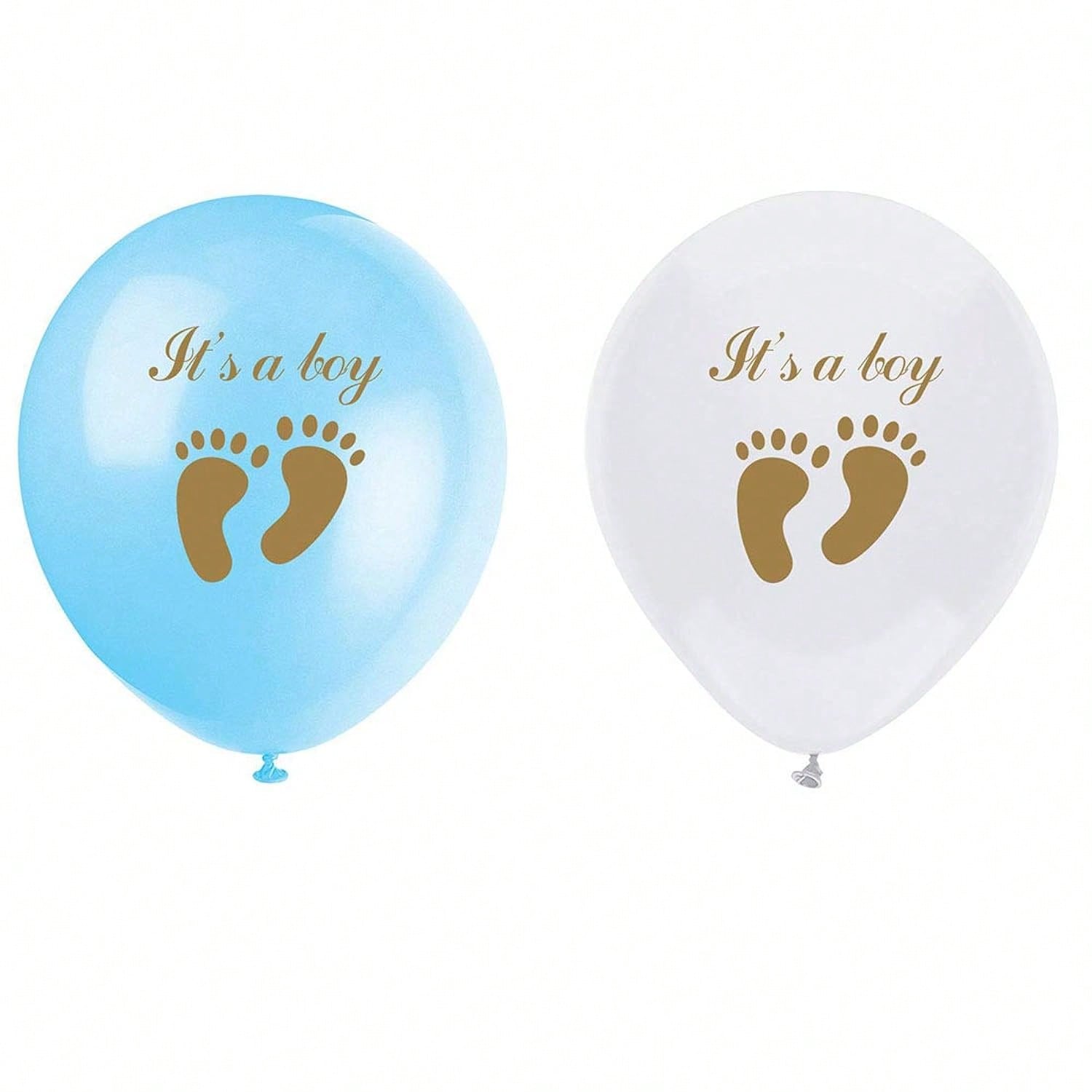 Blue It's A Latex Balloons, 16Pcs Little Feet Shower Party Decorations Or Supplies