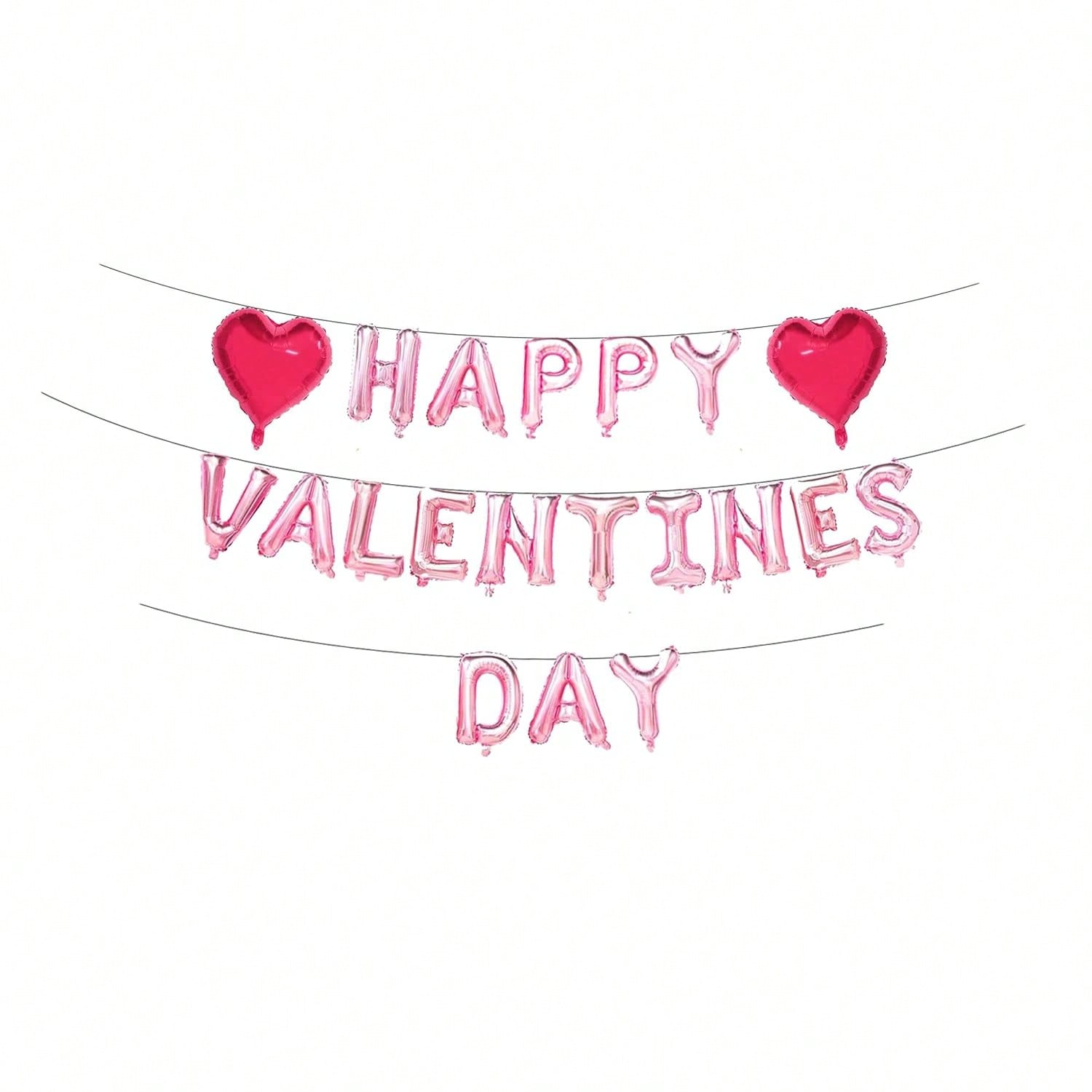 16PCS Pink I Love You to the Moon and Back Balloons for Party Decor