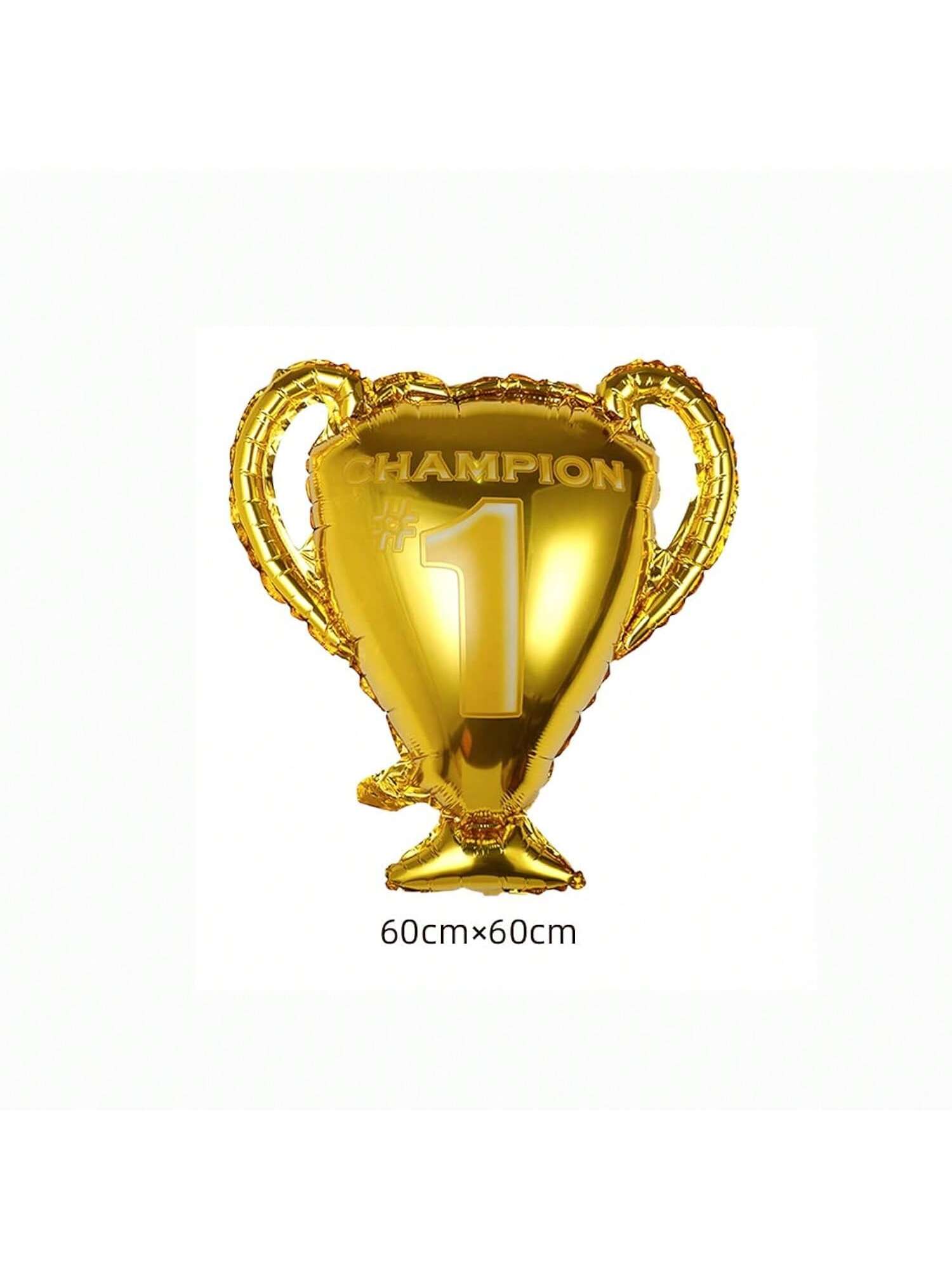 5-Piece Football Champion Star Foil Balloons for Birthday and Party Decor
