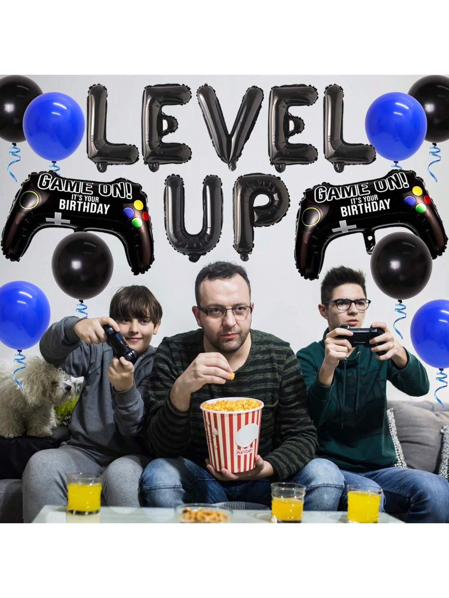 12th Birthday Video Game Party Decorations Controller Balloons Banner Topper