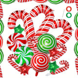 34pcs Christmas Candy Cane Foil Balloons Red White Green for Party & Backdrop