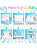 196pcs Gender Reveal Party Kit Blue Mauve Rose Gold Balloons Confetti Letters