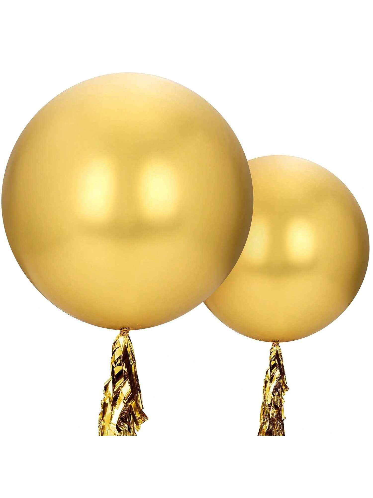 3-Piece 36-Inch Gold Metallic Jumbo Balloons for Birthday Wedding Party Decor