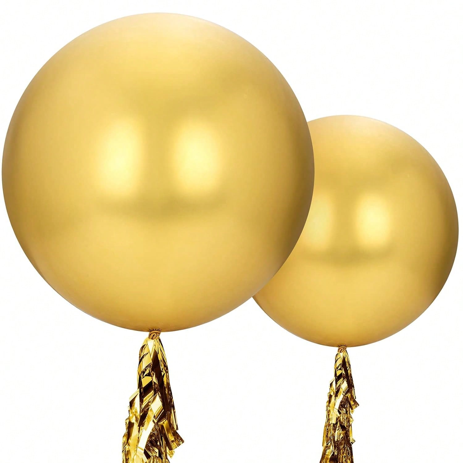 3-Piece 36-Inch Gold Metallic Jumbo Balloons for Birthday Wedding Party Decor