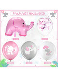 45pcs 12in Elephant Balloons for Baby Shower Gender Reveal & Party Decor