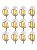 12PCS Beer Cup Foil Balloons for Summer Festival Wedding Birthday Party Decor
