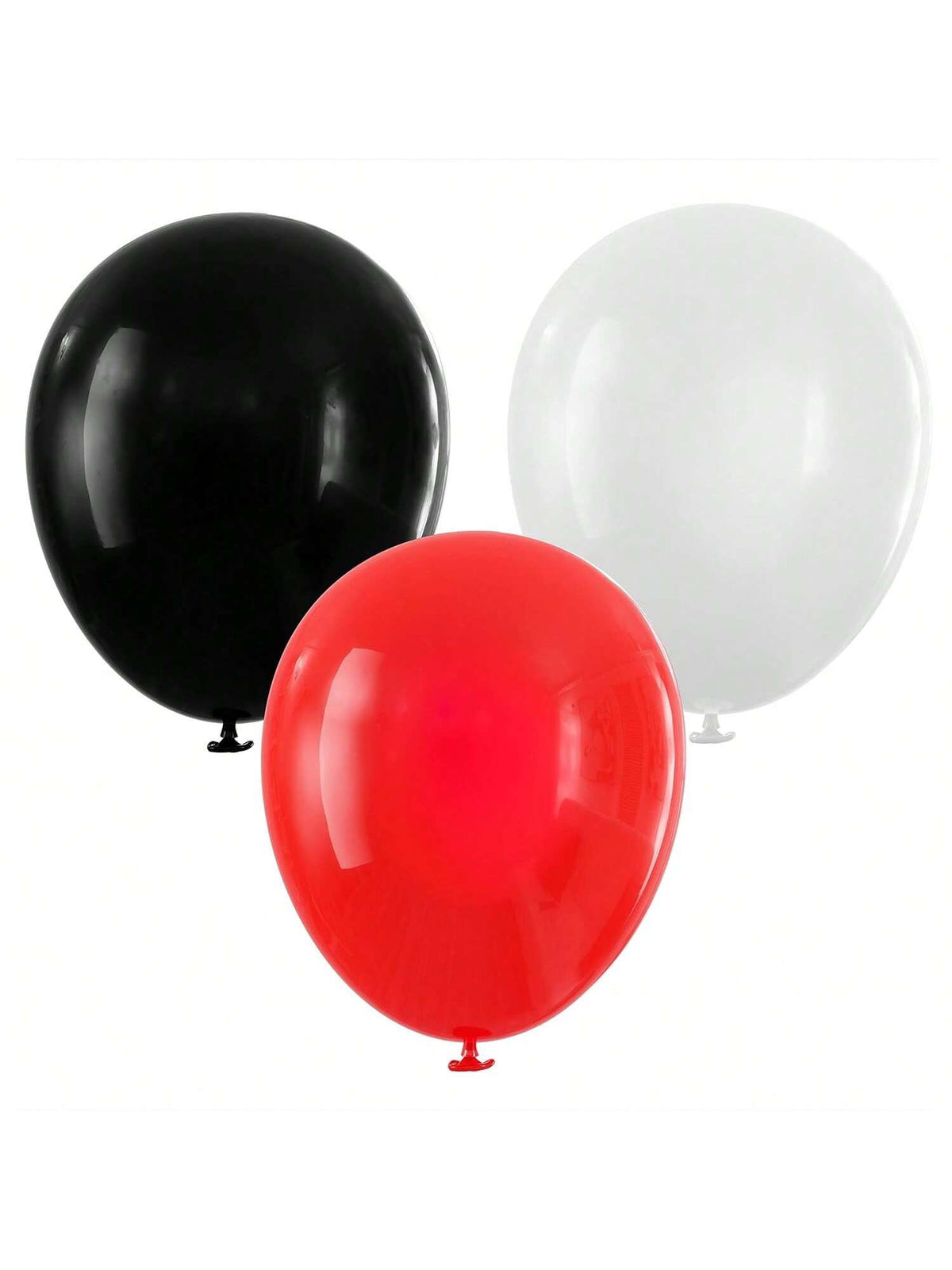 100 Red Black White Balloons Party Decor for Birthday Shower Graduation and More