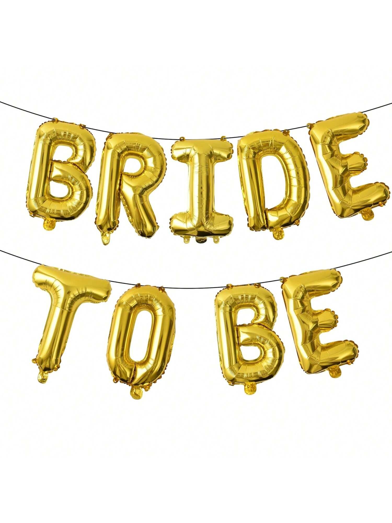 Bride To Be Jumbo Foil Balloon in Gold for Wedding Bridal Shower and Party