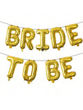 Bride To Be Jumbo Foil Balloon in Gold for Wedding Bridal Shower and Party
