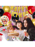 Red Black Gold Balloon Arch Kit 121pcs for Party Casino Movie Night & Wedding