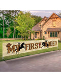 My First Rodeo Banner Western Cow Theme for 1st Birthday Party Decor