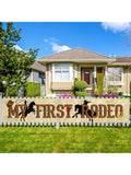My First Rodeo Banner Western Cow Theme for 1st Birthday Party Decor
