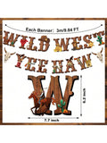26pcs Western Party Decorations with Banners Swirls and Streamers