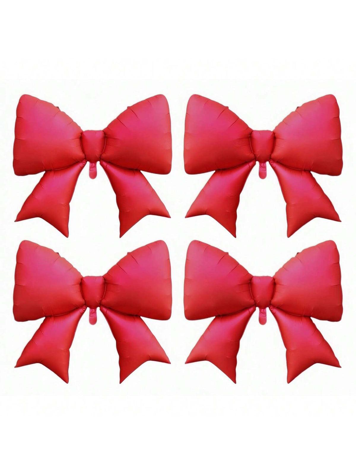 4PCS 38 Inch Red Bow Foil Balloons for Baby Shower Bridal Party Wall Decor