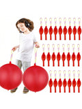 24 Red Punch Balloons with Handles for Kids Birthday Party Favors & Games