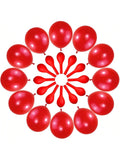 120 Pearl Red 12 Inch Latex Balloons for Birthday, Wedding, and Party Decor