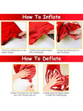 Red 40" Number 20 Balloons with Confetti Jumbo Foil & Latex Party Decor