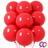 32PCS 18" Red Round Latex Balloons for Birthdays Weddings Party Decor