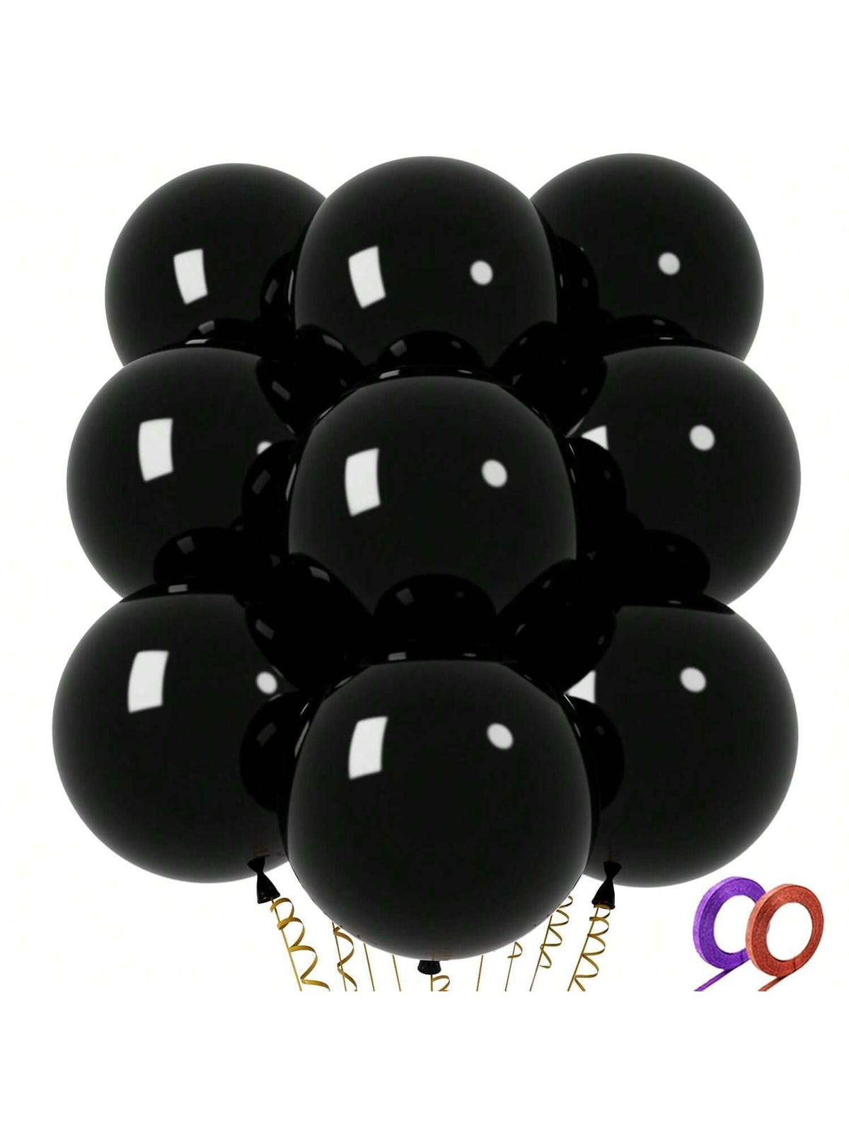 32PCS 18 Inch Large Black Latex Balloons for Birthday Wedding Party Decor