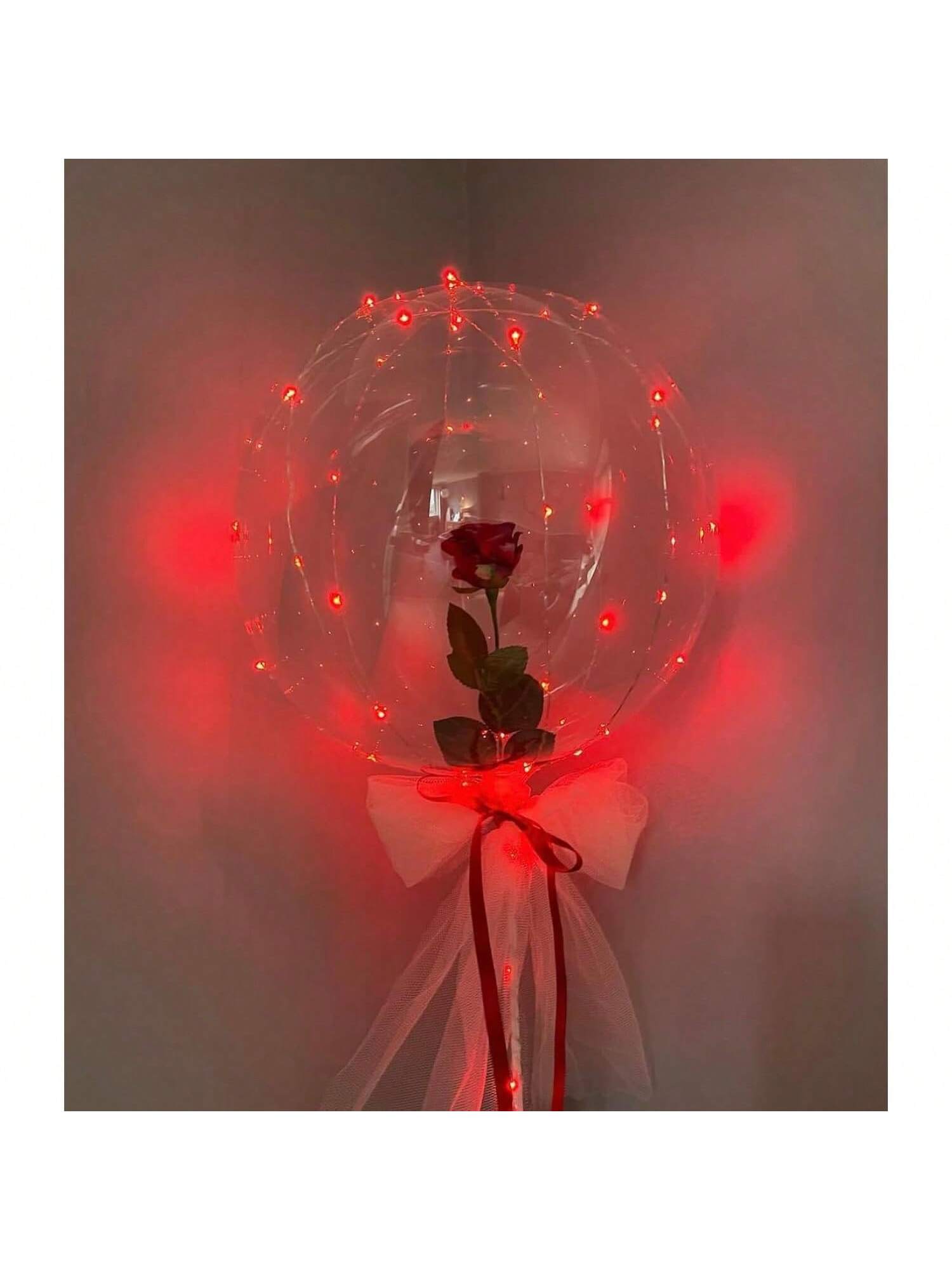Transparent LED Balloons with Batteries for Birthday, Wedding & Party Decor