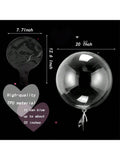 10pcs 20" Clear LED Bobo Balloons with Lights for Valentine Wedding & Birthday