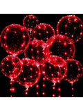 10pcs 20" Clear LED Bobo Balloons with Lights for Valentine Wedding & Birthday