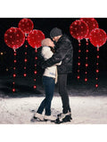 10pcs 20" Clear LED Bobo Balloons with Lights for Valentine Wedding & Birthday